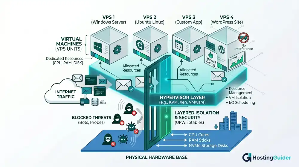 How a hypervisor works in VPS hosting
