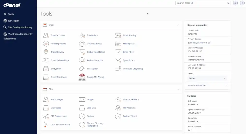 Inmotion Hosting Cpanel