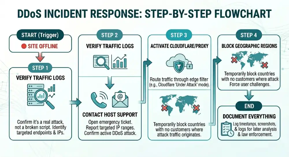DDoS Incident Response Flowchart
