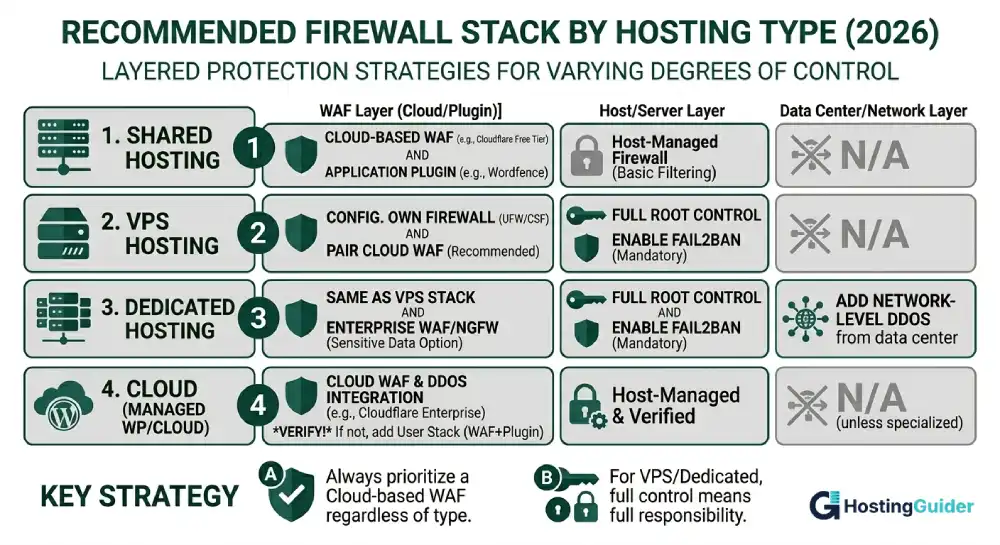 Best firewall setup for shared and VPS hosting