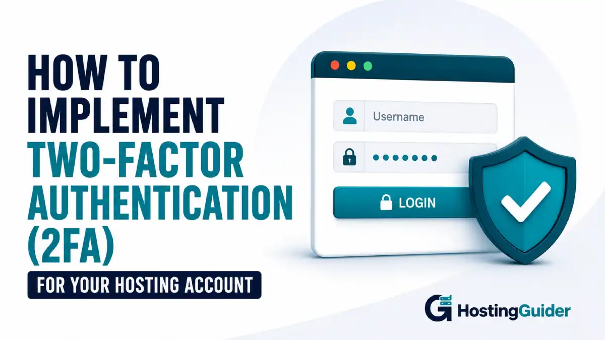 How to Implement Two-Factor Authentication (2FA) for Your Hosting Account