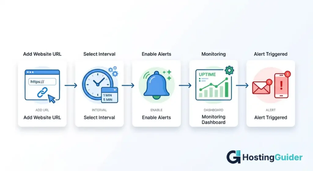 how to set up website uptime monitoring tool