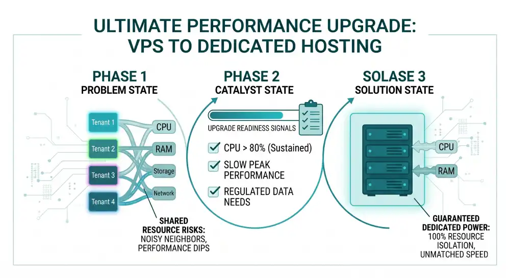 VPS vs dedicated server performance comparison