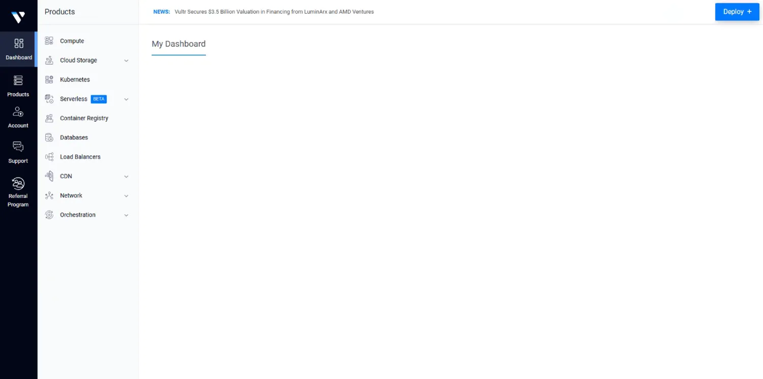Vultr Customer Portal