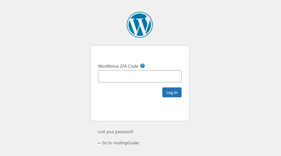 WordPress 2FA login verification