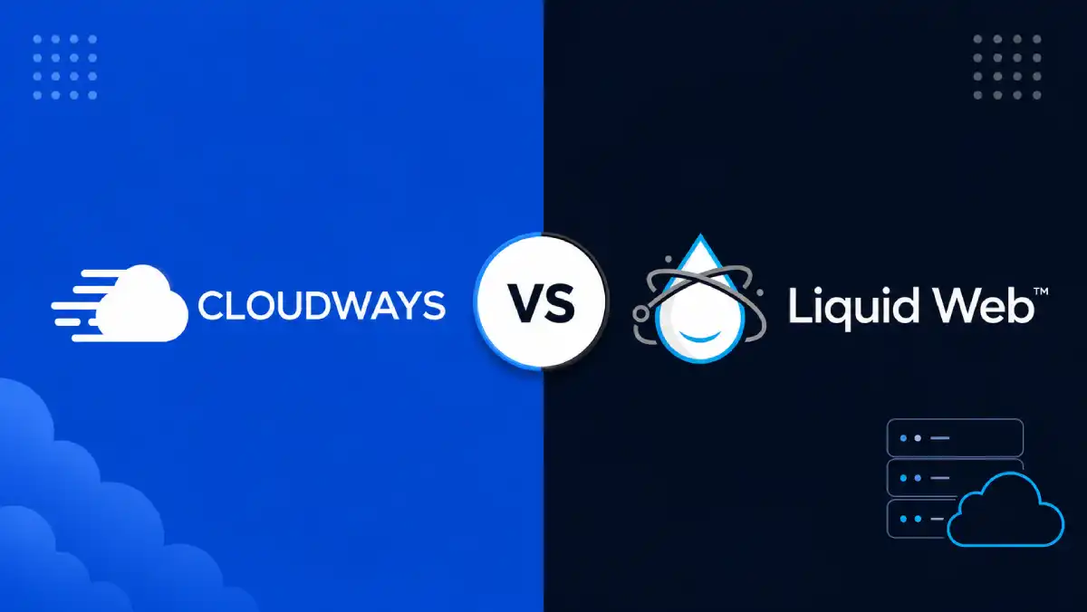 Cloudways vs Liquid Web hosting comparison banner