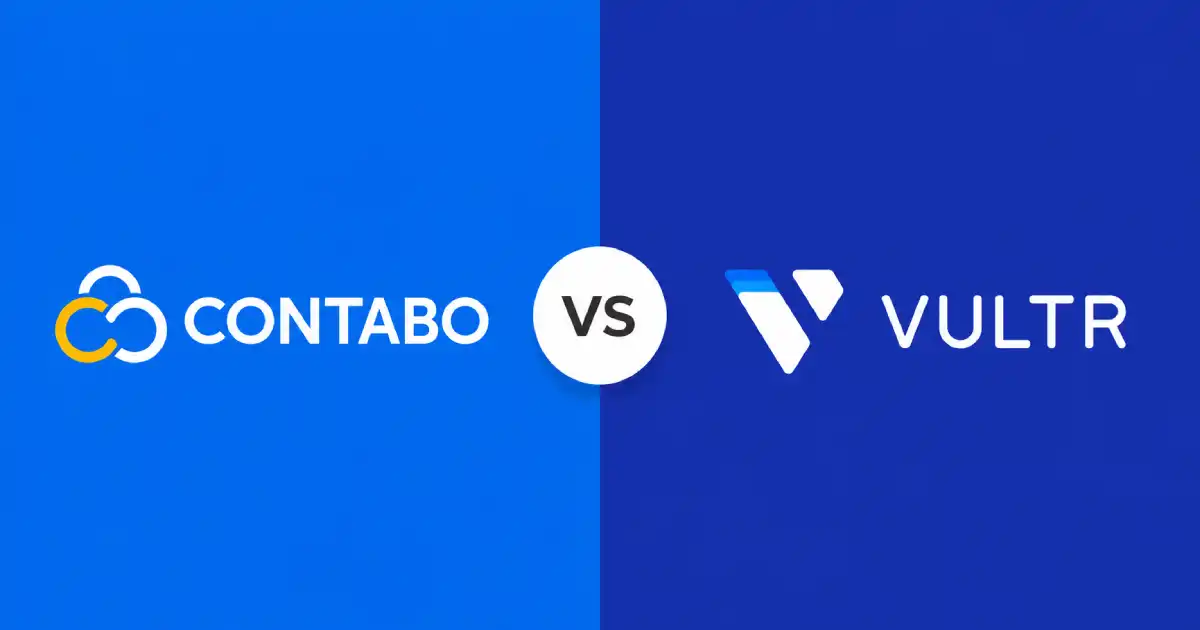 Contabo vs Vultr hosting comparison banner
