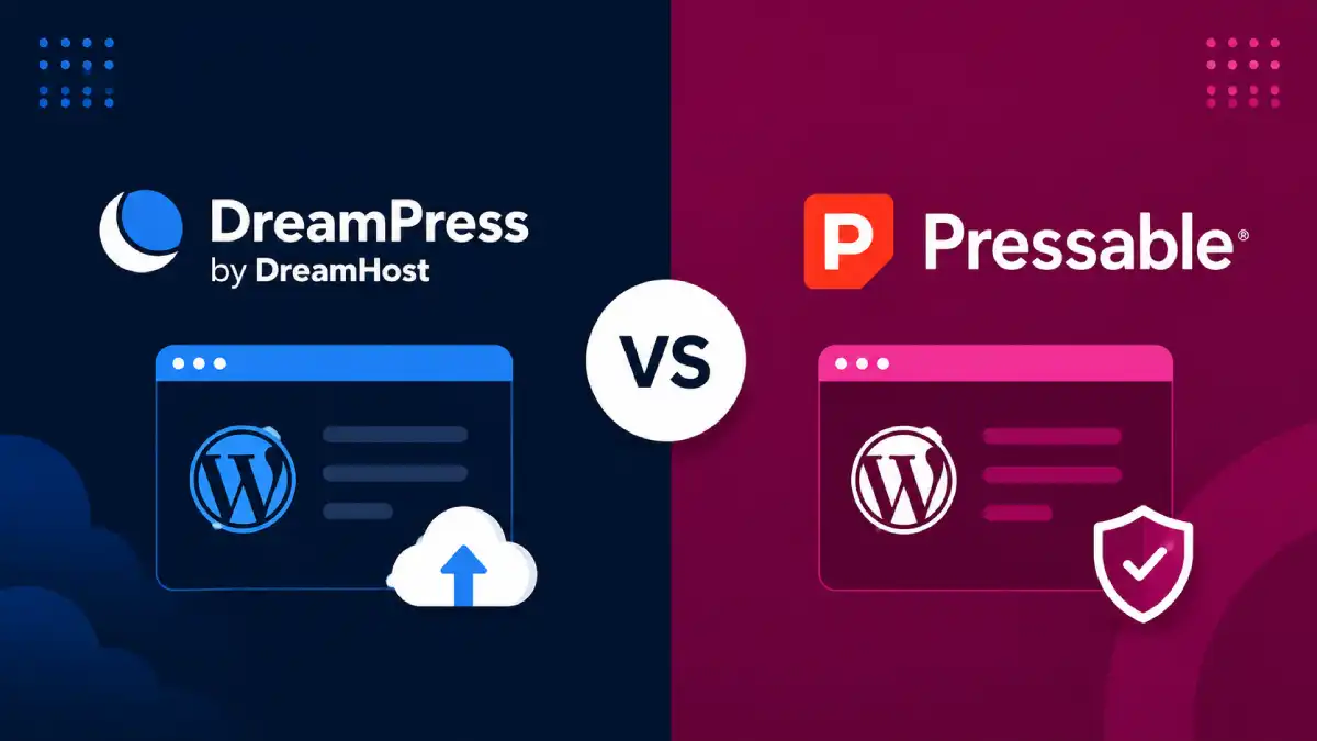 DreamPress vs Pressable hosting comparison banner