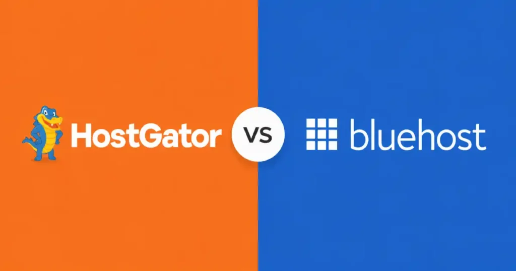 hostgator vs bluehost hosting comparison