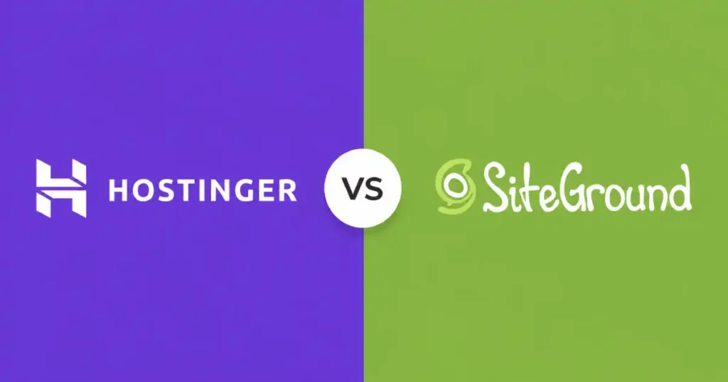 hostinger vs siteground hosting comparison