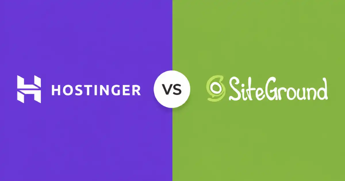 hostinger vs siteground hosting comparison