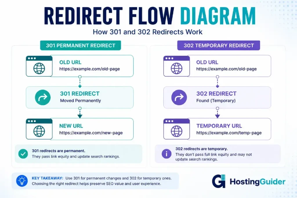 301 and 302 Redirect Flow