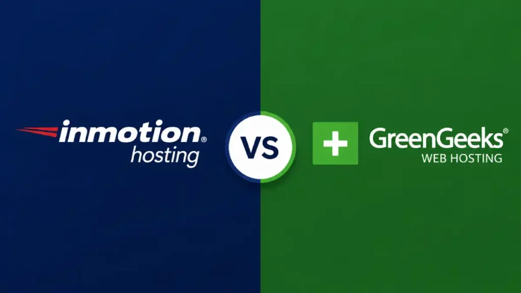InMotion vs GreenGeeks hosting comparison banner