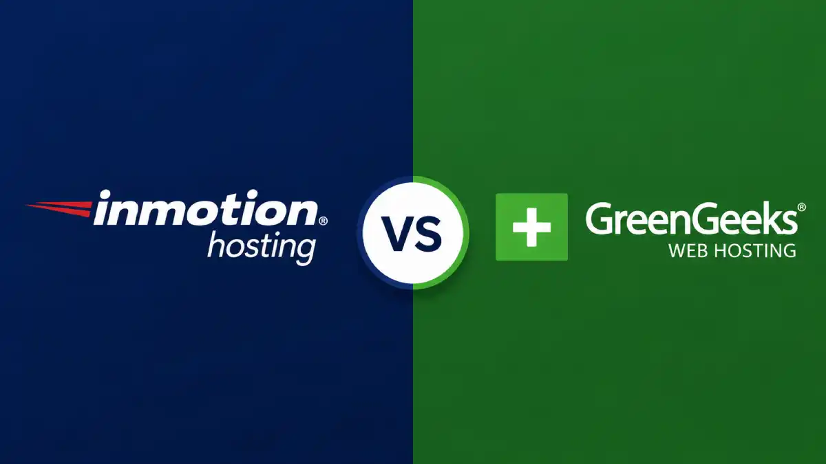 InMotion vs GreenGeeks hosting comparison banner