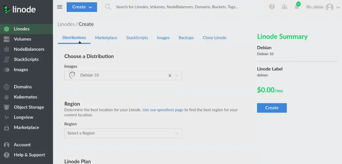 Linode Panel