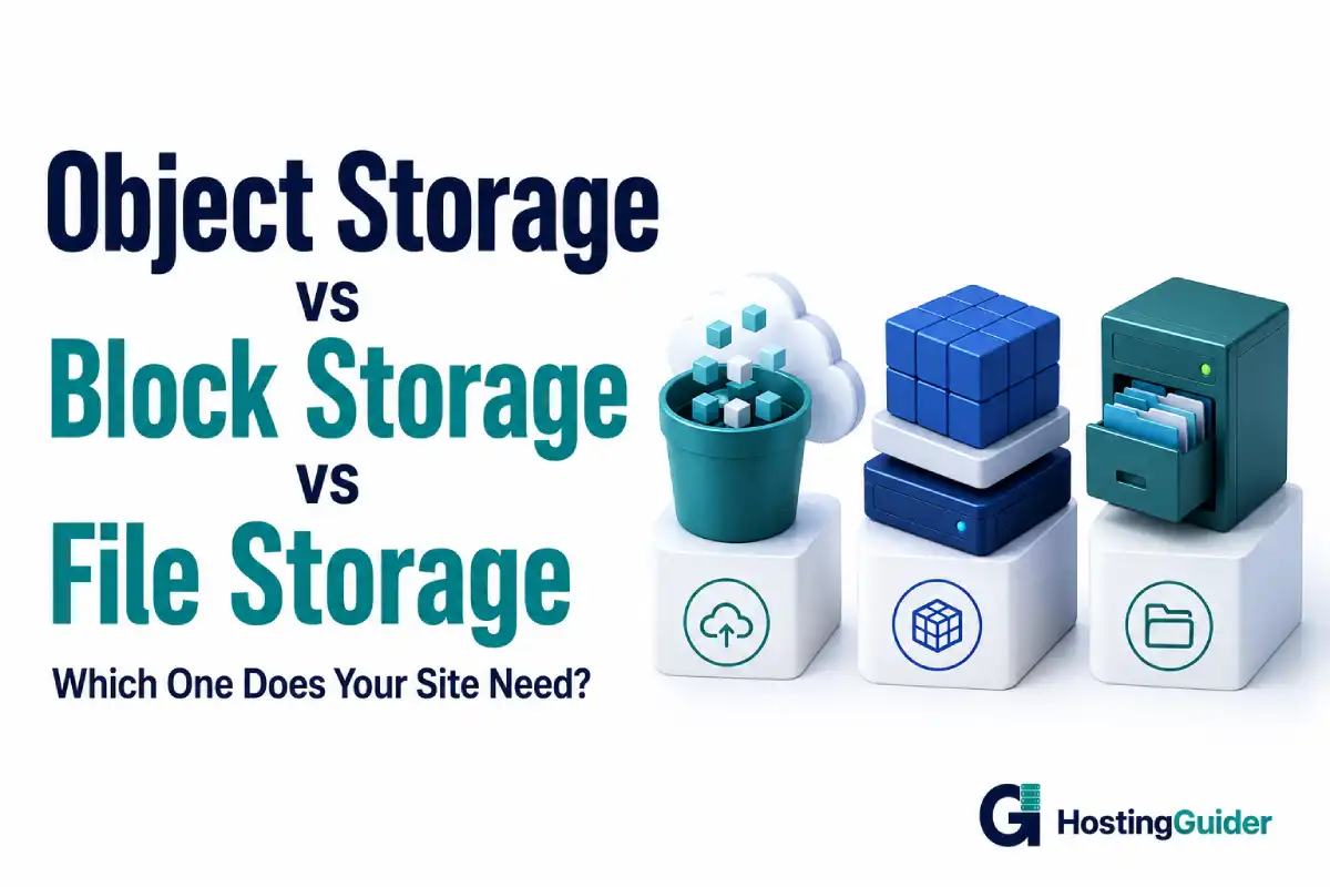 Object Storage vs Block Storage vs File Storage: Which One Does Your Site Actually Need?