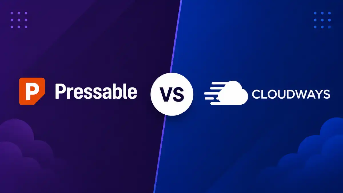 Pressable vs Cloudways hosting comparison banner