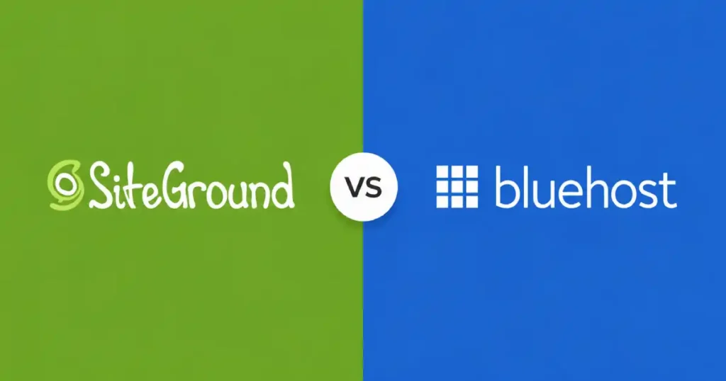siteground vs bluehost hosting comparison