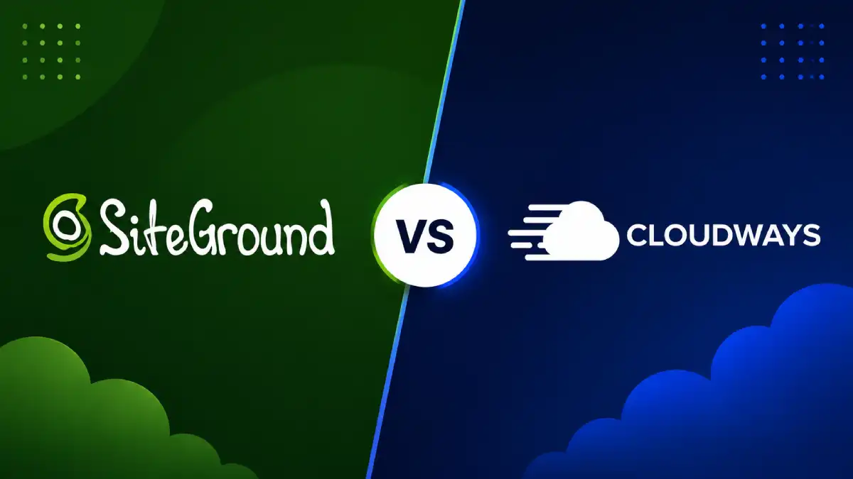 SiteGround vs Cloudways hosting comparison banner