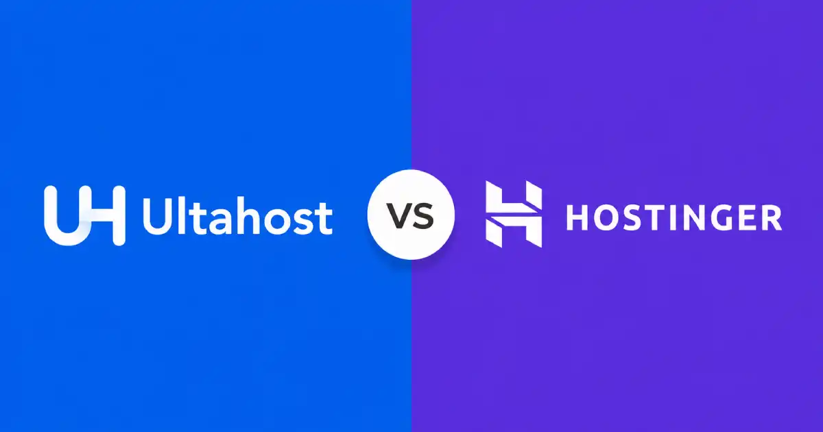 Side-by-side comparison of UltaHost and Hostinger web hosting providers
