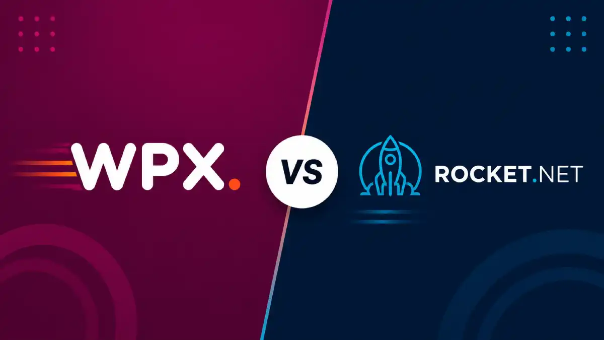 WPX vs Rocket.net hosting comparison banner